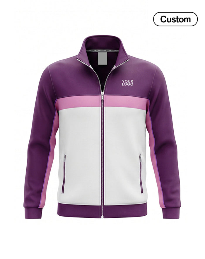 Custom Zip-Up Jacket - Three-Tone Raglan - Personalized