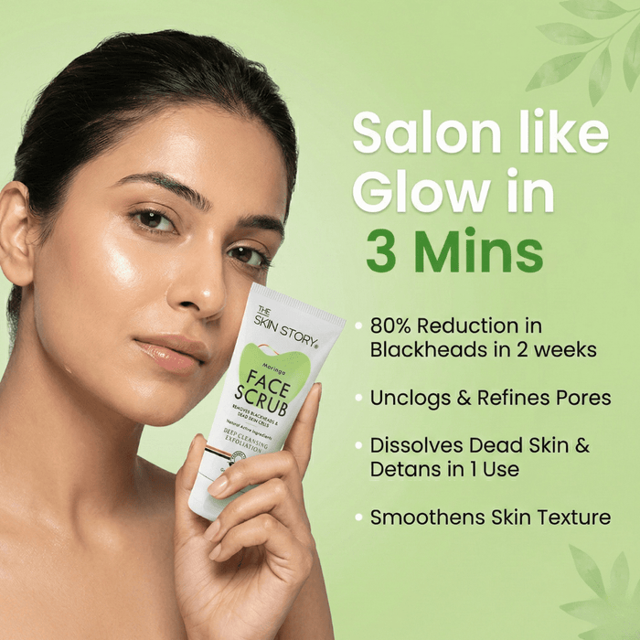 De - Tan & Blackhead Face Scrub - The Skin Story - Scrub