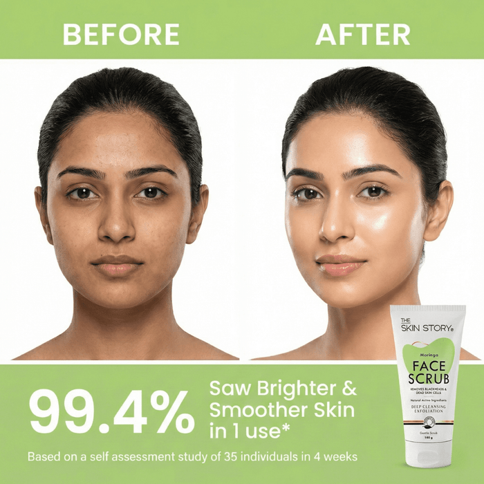 De - Tan & Blackhead Face Scrub - The Skin Story - Scrub