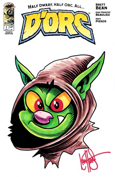DF D ORC #1 FOURTH PRINTING BLANK VARIANT SIGNED AND REMARKED BY KEN HAESER FOC September 7, 2026