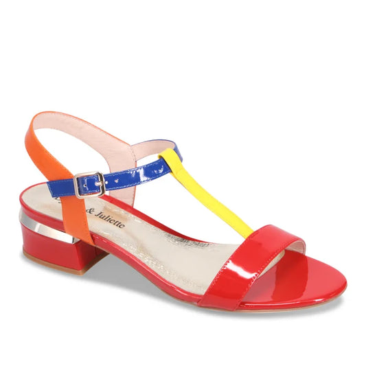 Django & Juliette TANER Sandal in Multi Patent Leather