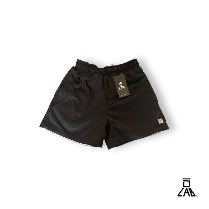 DLAB Men's Mesh Reversible Shorts (BLACK/GREY) - DlabStore