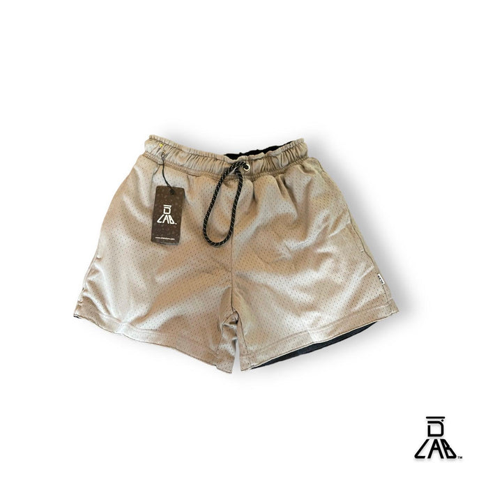 DLAB Men's Mesh Reversible Shorts (BLACK/GREY) - DlabStore