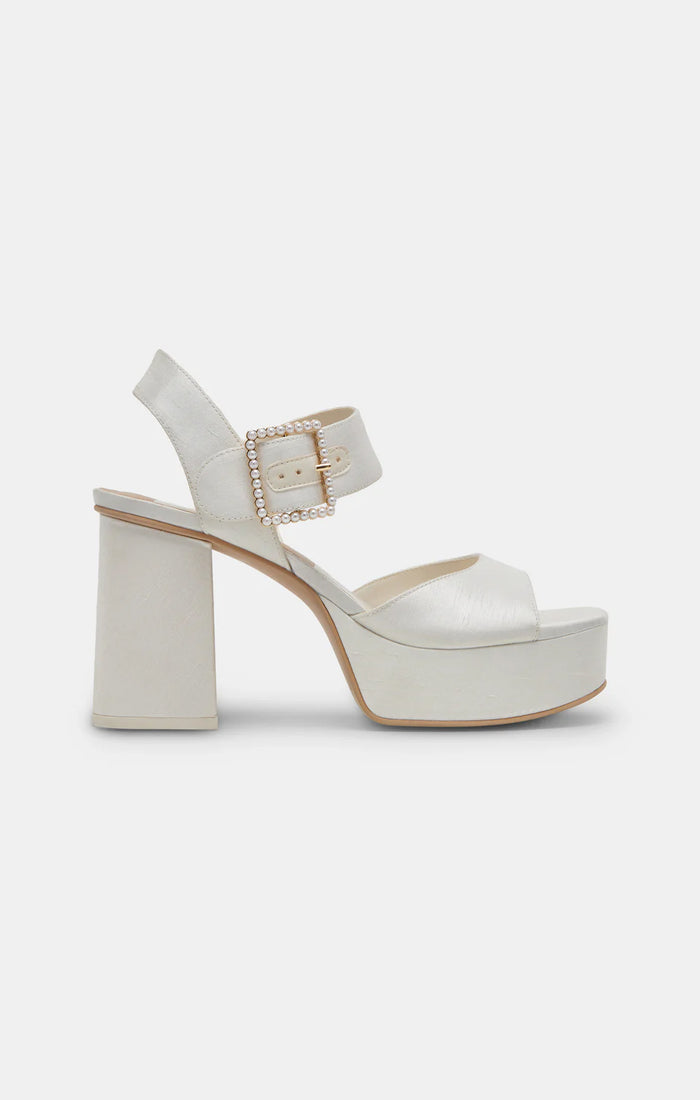 Dolce Vita Bobby Pearl Platform Heel ~ White Pearls