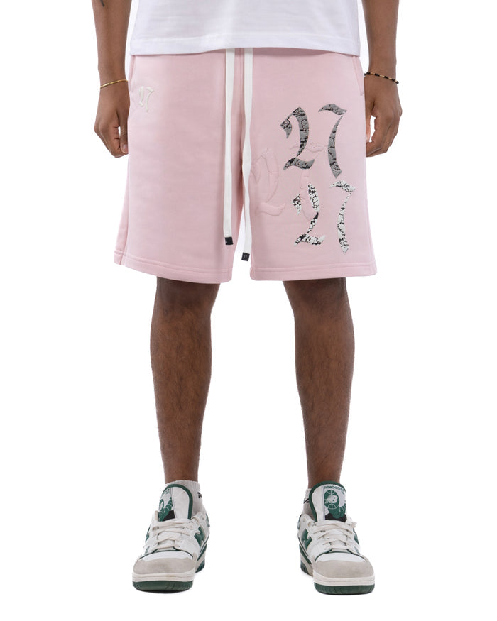 DOUBLE TROUBLE PINK SHORTS