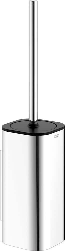 Edition Actis Wall-Mount Toilet Brush Set, Polished Chrome or Matte Black - Keuco