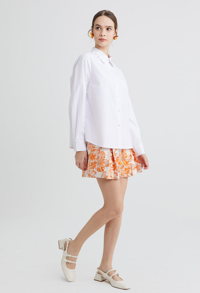 Elegant Crystal Button-Up Shirt