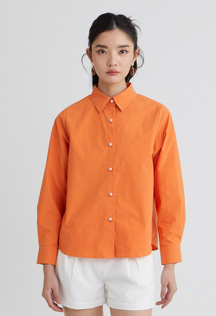 Elegant Crystal Button-Up Shirt