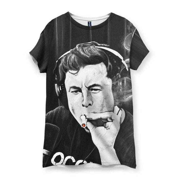 A high-contrast, painterly portrait depicts a male figure wearing large studio headphones, rendered with expressive brushstrokes. Contact us with accessibility feedback, we'd love to help!