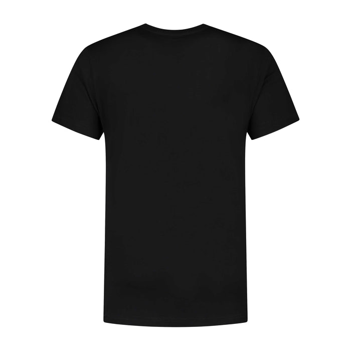 Rogelli Casual Enjoy Life Graphic t-shirt korte mouwen heren zwart achterkant.
