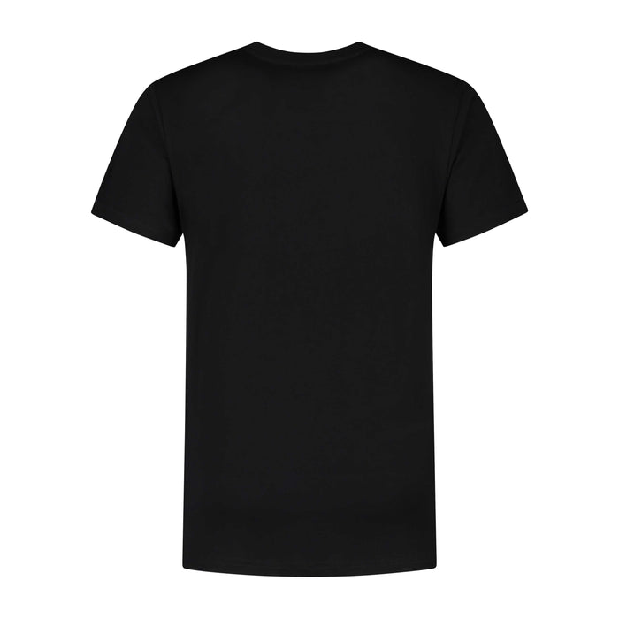 Rogelli Casual Enjoy Life t-shirt korte mouwen heren zwart achterkant.