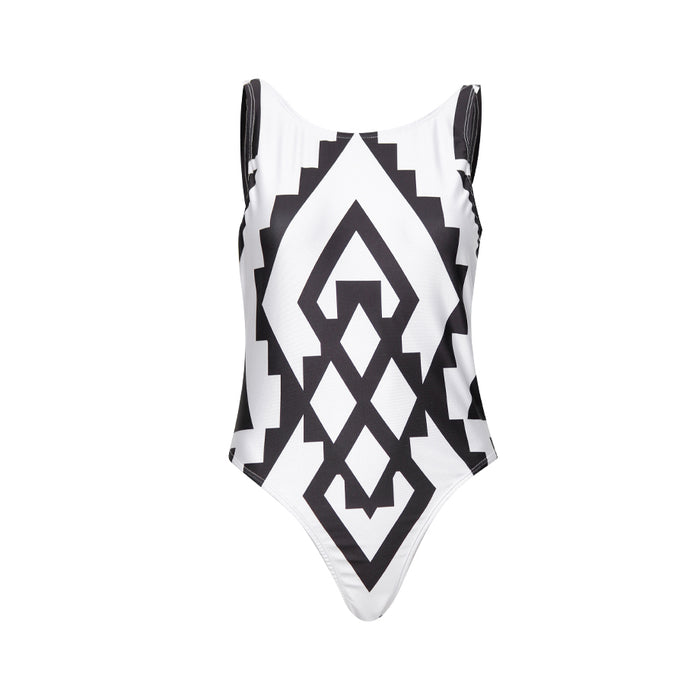 Fabrosanz: Nguni Print One Piece Swimwear