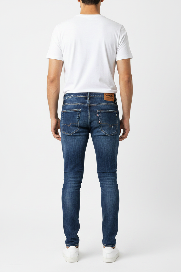 WAM DENIM Jeans 72453 Fenric Dark Blue - Back View