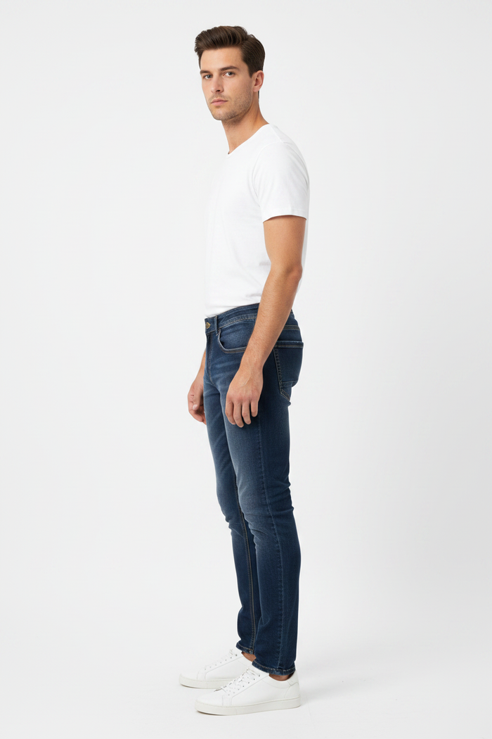 WAM DENIM Jeans 72453 Fenric Dark Blue - Side View