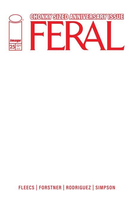 FERAL #25 CVR E BLANK SKETCH VAR (Allocations May Occur) FOC (07/6/26)