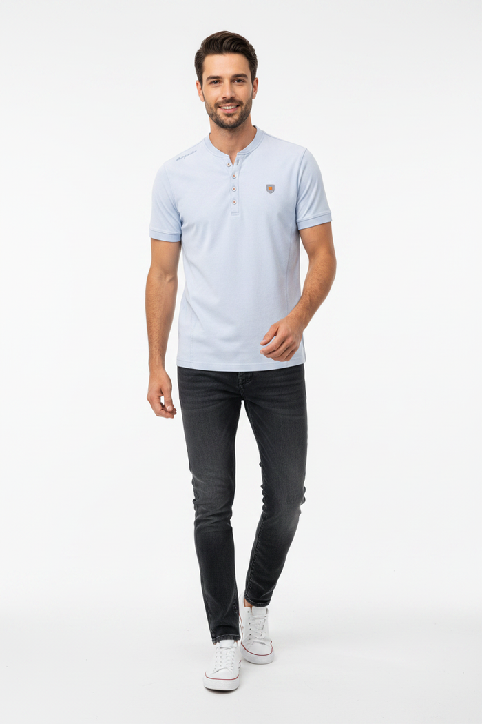 WAM DENIM T-Shirt 79664 Velvet Light Blue - Lifestyle