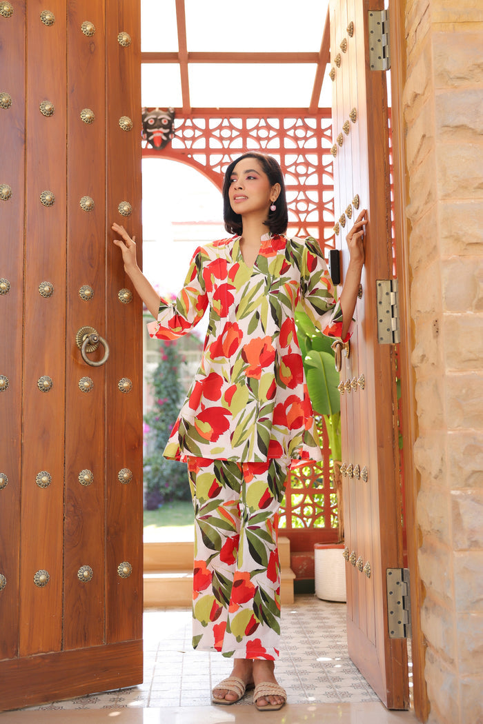 Fruitful Bloom Cotton Co-ord Set