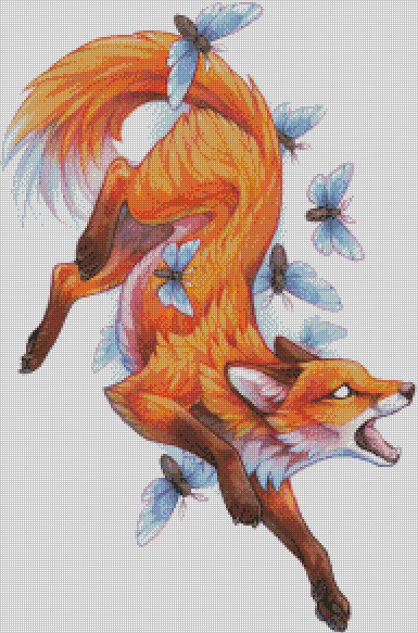 Fuchs mit Motten