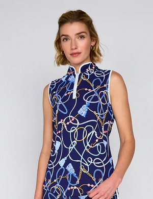 G Lifestyle Piped Sleeveless Top