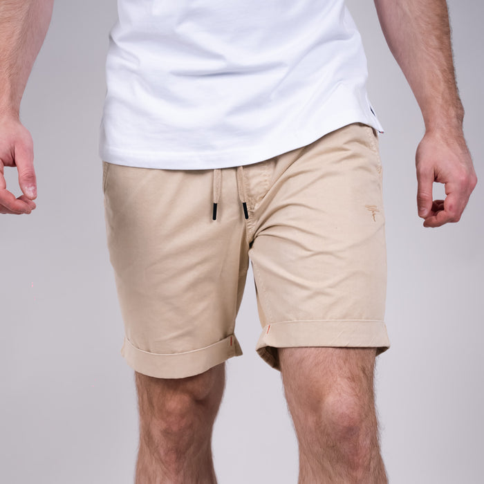 Gare Cotton Twill Chino Short - Pebble