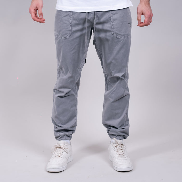 Gelly Cotton Twill Chino - Frost Grey
