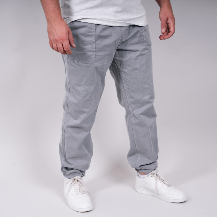 Gelly Cotton Twill Chino - Frost Grey