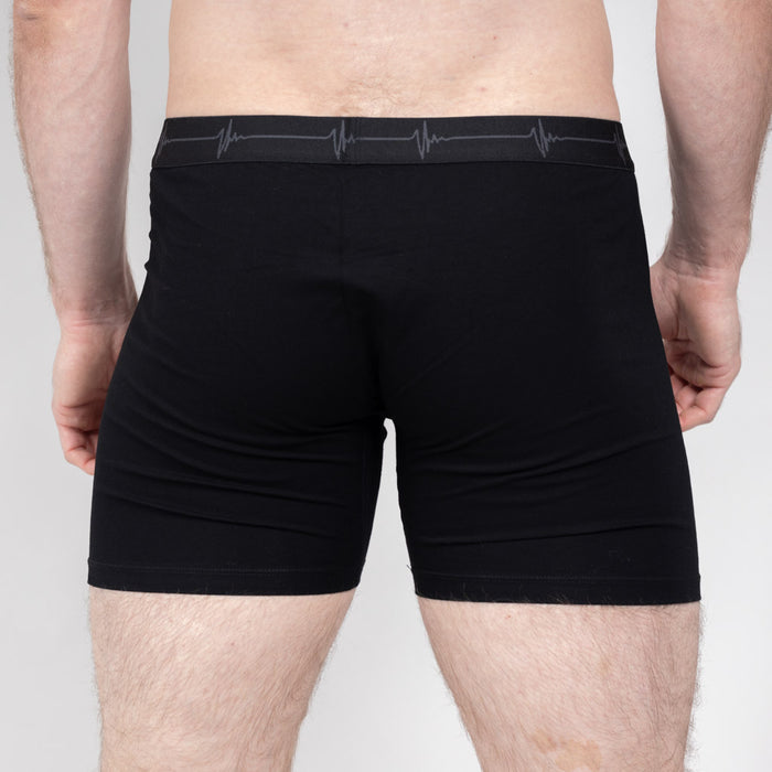 Glenbuck Cotton Boxer - Charcoal Marl
