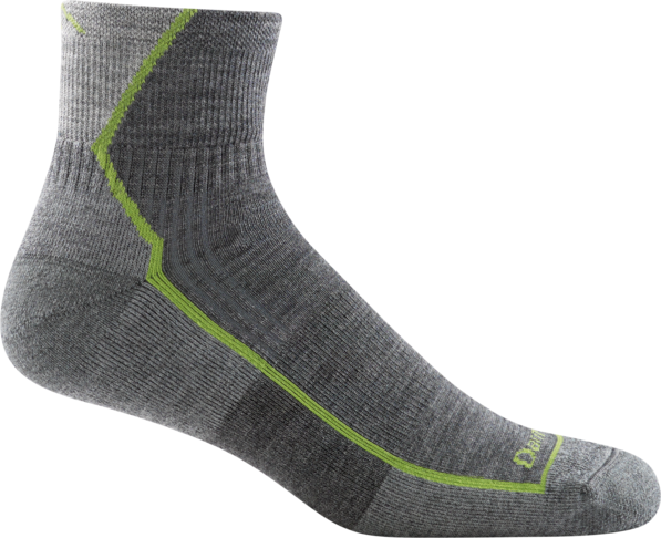 Gray Darn Tough Hiker 1/4 Sock Cushion 1959-Please call store for availability before ordering