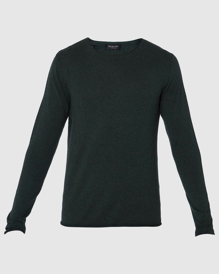 Green Crew Neck Pullover