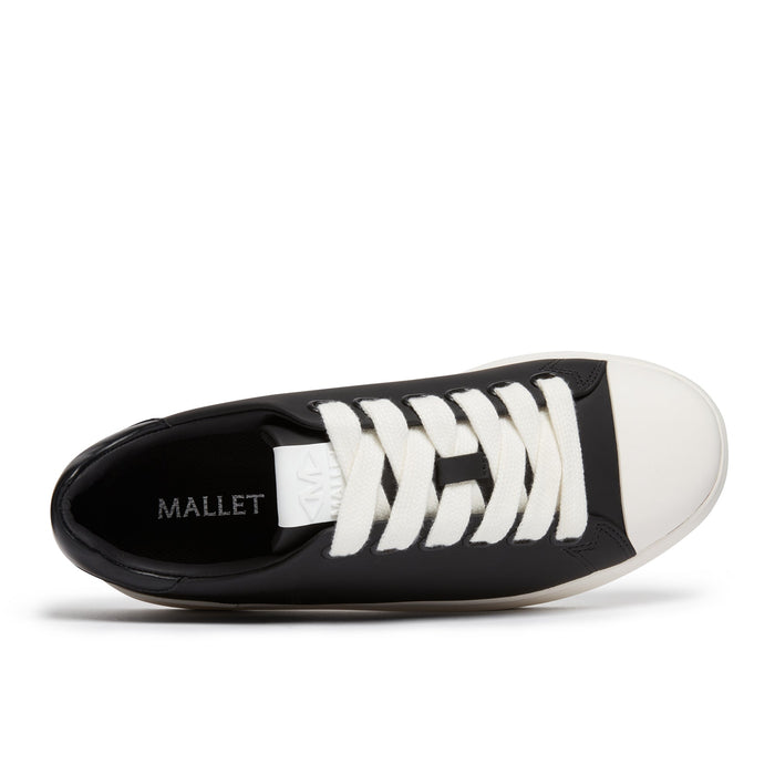 Mallet London GRFTR LTC Black Leather Mens Trainers