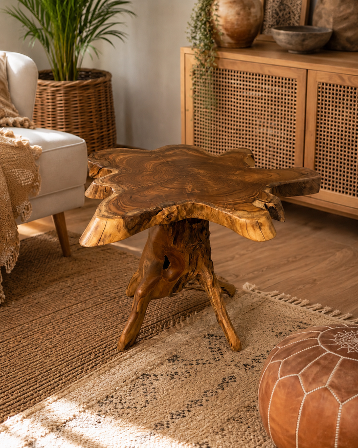 Hand-Carved Root Coffee Table