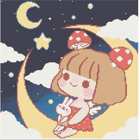 Hanging On The Moon | Pixel Charted