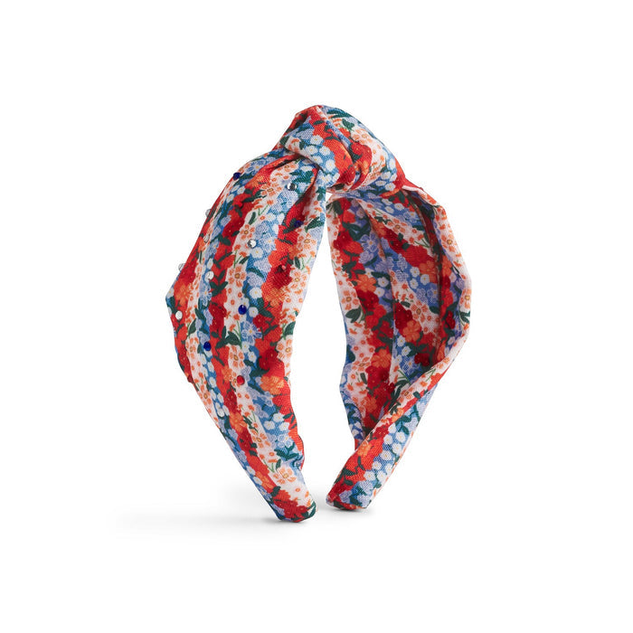 Headband Americana Stripe Knotted Embellished