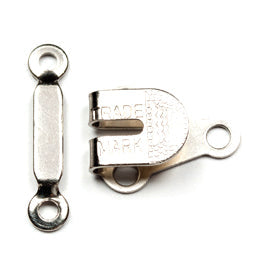 Hemline Hook and Bar: Large: Nickel: Pack of 3