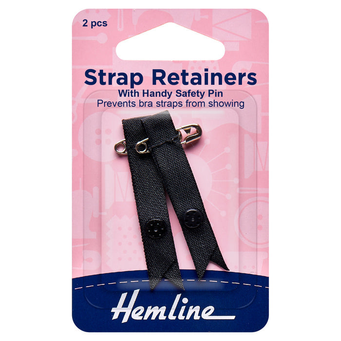 Hemline Shoulder Strap Retainer with Safety Pin - Strap Retainers