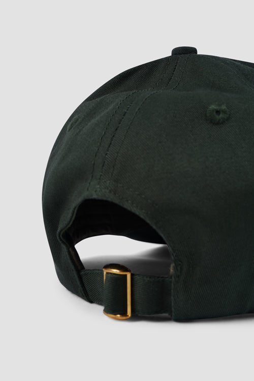 Hideout Leather Label 6-panel Dad Cap Green