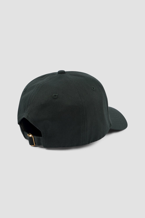 Hideout Leather Label 6-panel Dad Cap Green