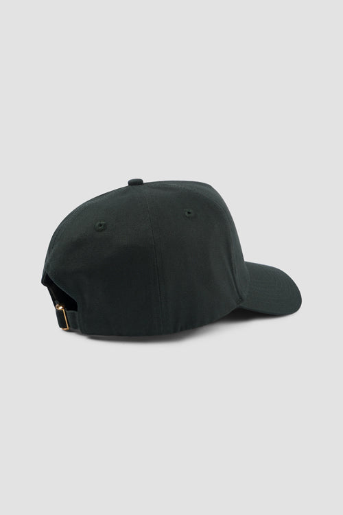 Hideout Leather Label 6-panel Dad Cap Green