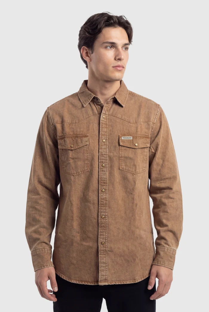Homestead Denim Button Up