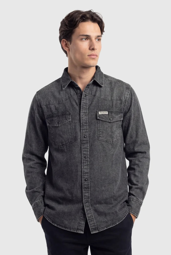 Homestead Denim Button Up
