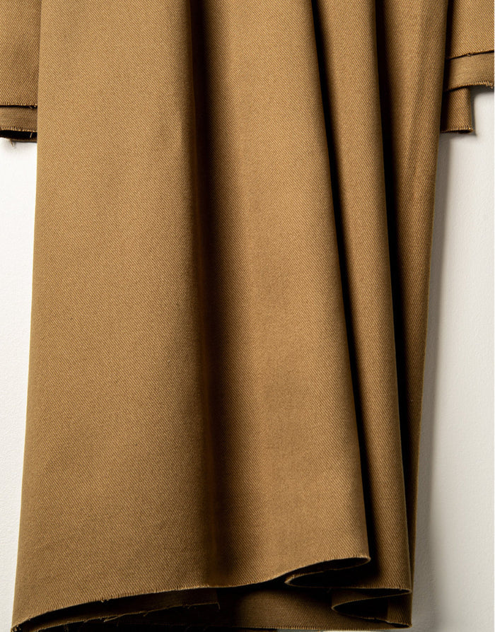 Iced Mocha Light Cotton Gabardine Twill Fabric, Atelier Brunette