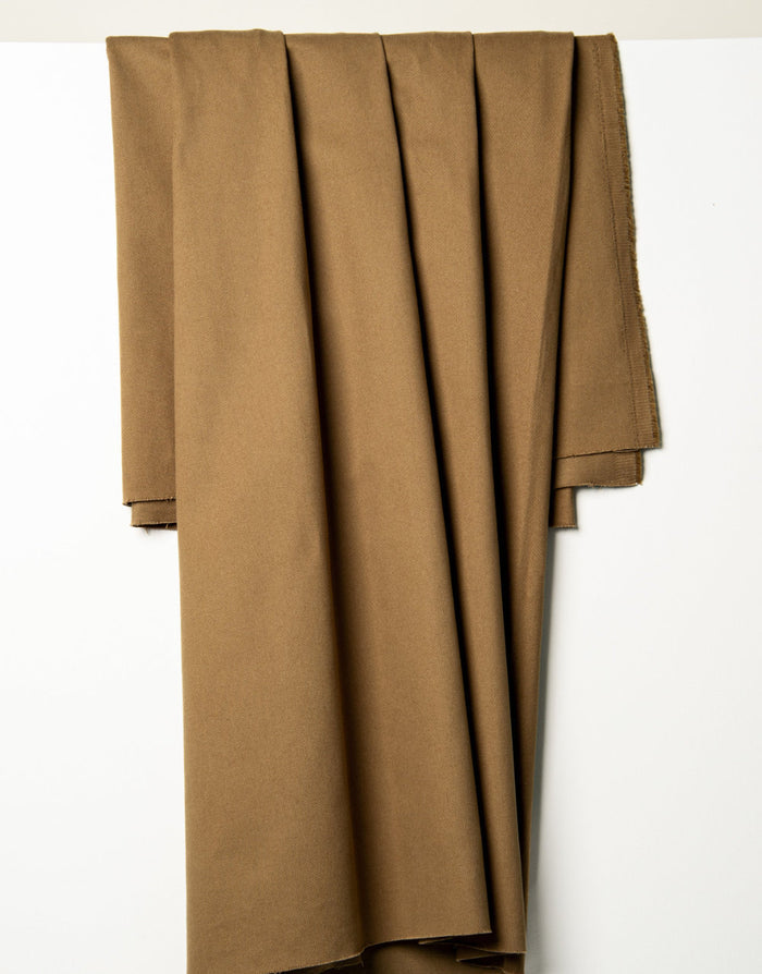 Iced Mocha Light Cotton Gabardine Twill Fabric, Atelier Brunette
