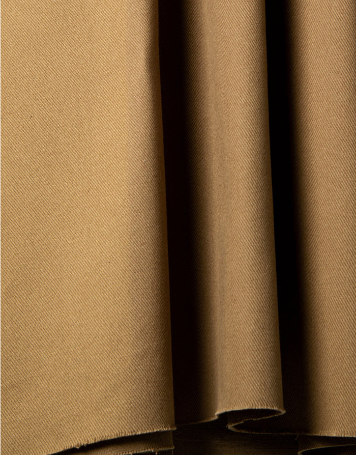 Iced Mocha Light Cotton Gabardine Twill Fabric, Atelier Brunette