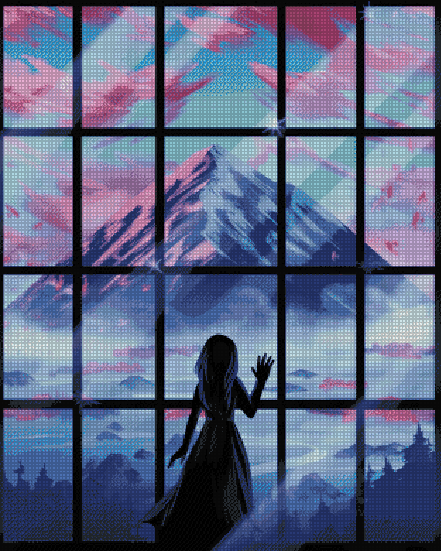 Icy Mountain View
