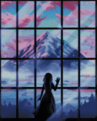 Icy Mountain View