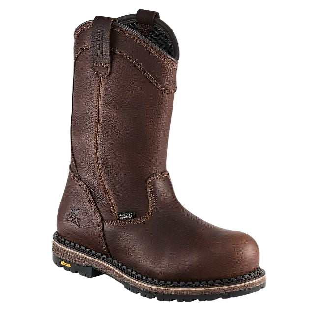 Irish Setter 83988 Edgerton Men's 11-inch Waterproof Leather Safety Toe Pull-On Boot 83988
