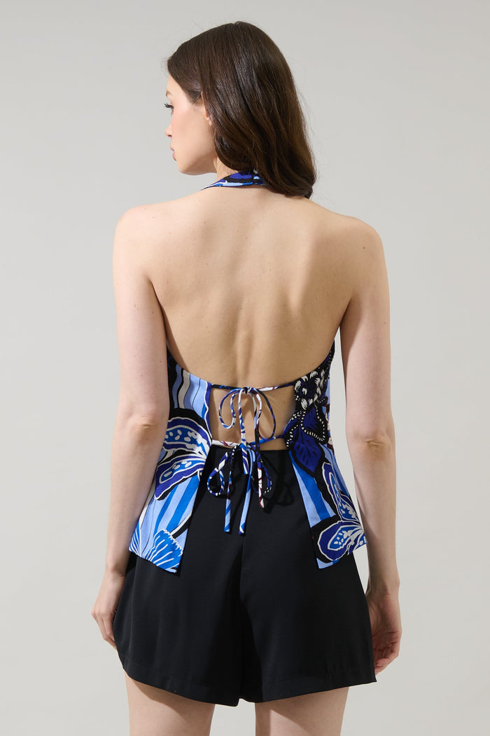 Jabi Floral Myla Asymmetrical Top