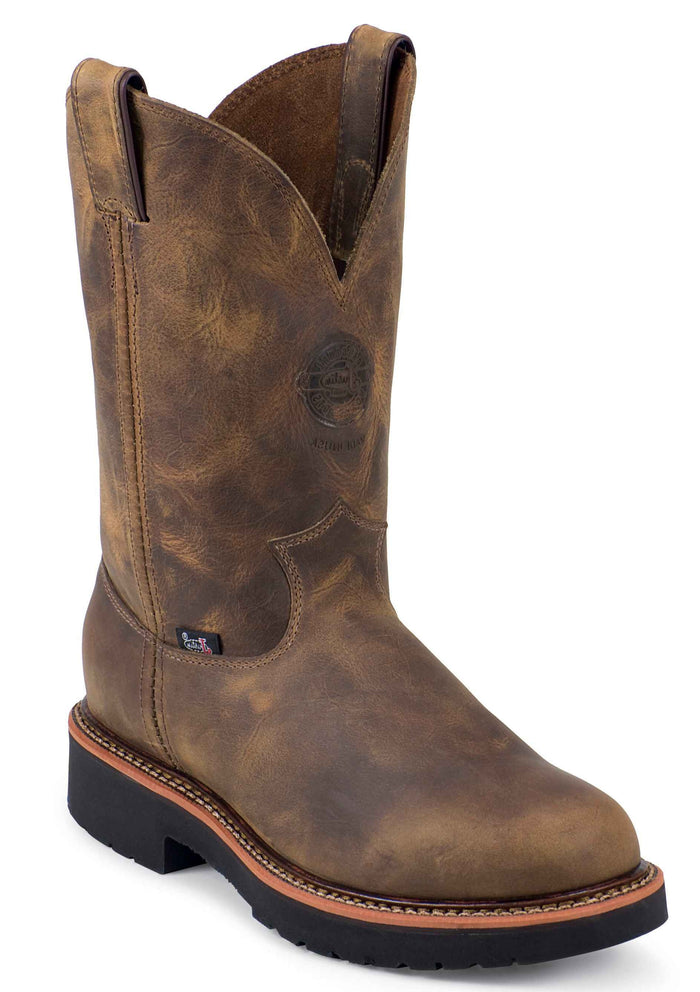 Justin 4440 Men's Blueprint 11" Tan Pull On Gaucho