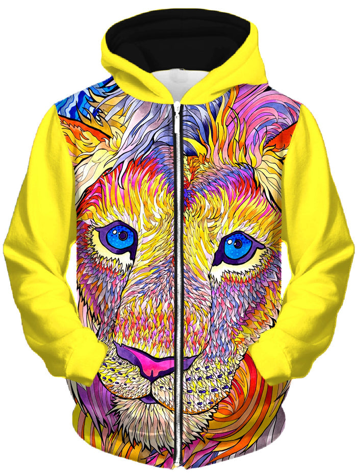 Kaleidoscopic King 1 Unisex Zip-Up Hoodie Rachel Rosenkoetter Epic Hoodie
