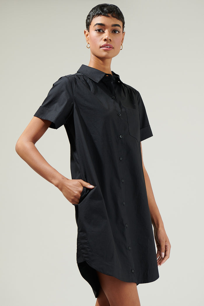 Kaylee Button Down Shirt Dress